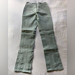 🍋80s Paolo Santini Vintage Teal Suede Biker Pants